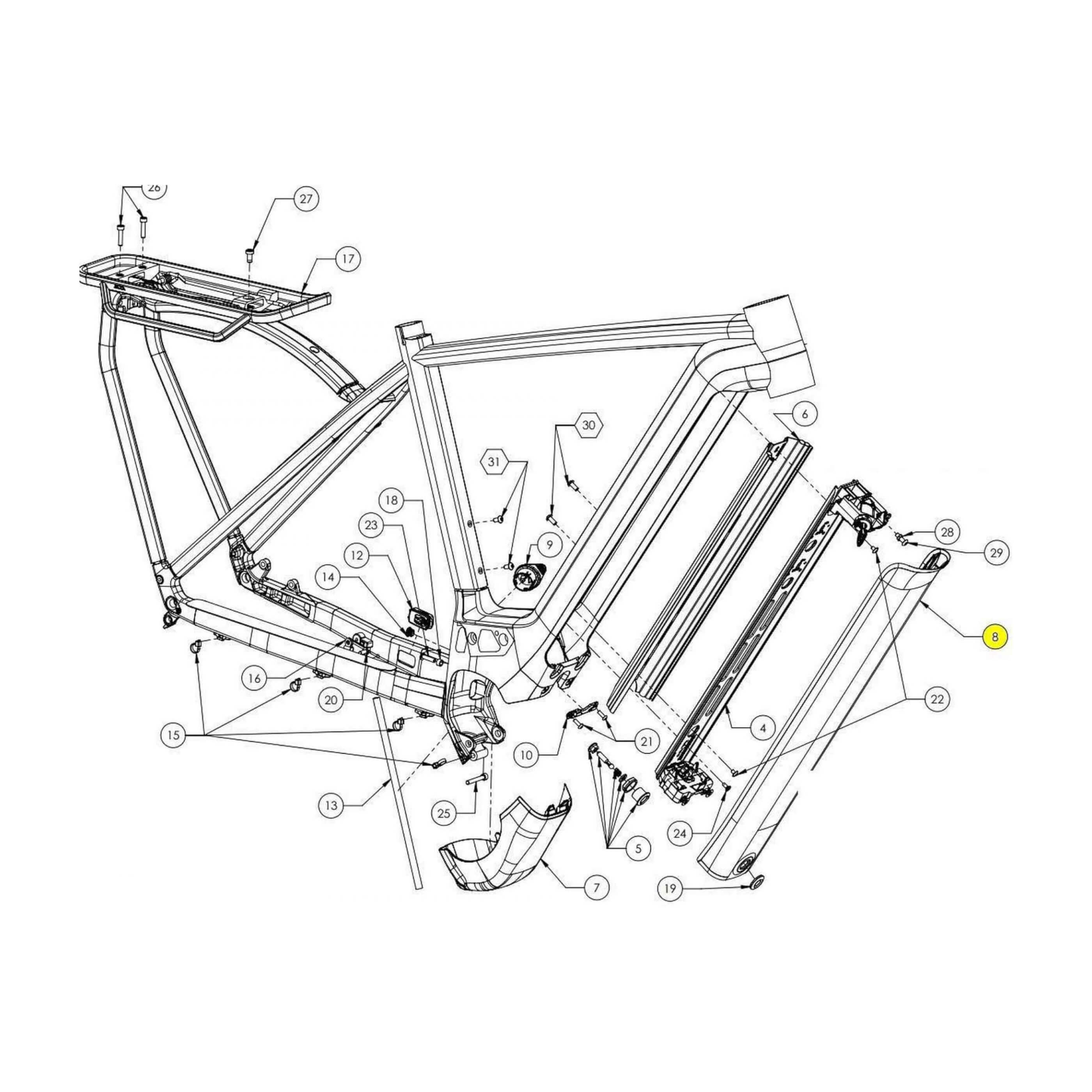 Cube Battery Cover for 750Wh Models e bikeshop